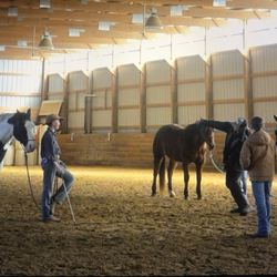 River Ridge Stables - A horsemanship clinic with a visiting clinician.