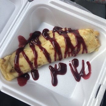 Green Healthy Cafe - Crepes with blueberry sauce - Cafes Near Me - Lisle, Illinois Green Healthy Cafe - Crepes with blueberry sauce - Cafes Near Me - Lisle, Illinois