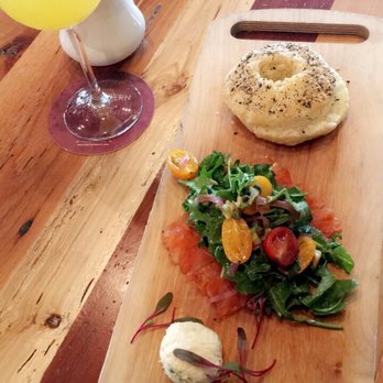 Soco Thornton Park - Smoked salmon with bagel biscuit and cream cheese on the side! - Southern Near Me - Orlando, Florida Soco Thornton Park - Smoked salmon with bagel biscuit and cream cheese on the side! - Southern Near Me - Orlando, Florida