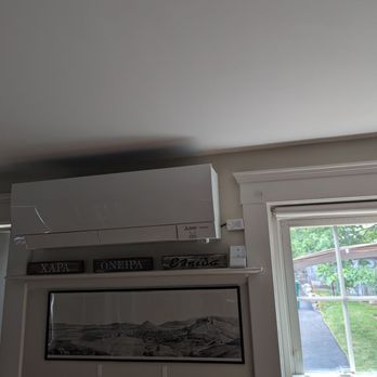Gemini's Heating and Cooling - Living room 18k Mitsubishi indoor unit. - Heating & Air Conditioning/HVAC Near Me - North Andover, Massachusetts Gemini's Heating and Cooling - Living room 18k Mitsubishi indoor unit. - Heating & Air Conditioning/HVAC Near Me - North Andover, Massachusetts
