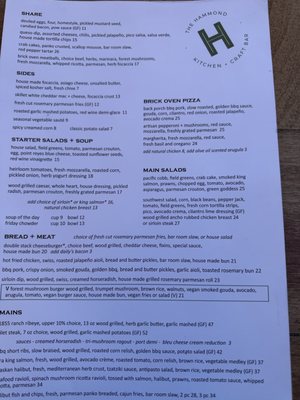 Menu photo 1 The Hammond Kitchen + Craft Bar Camas, WA Menu photo 1 The Hammond Kitchen + Craft Bar Camas, WA