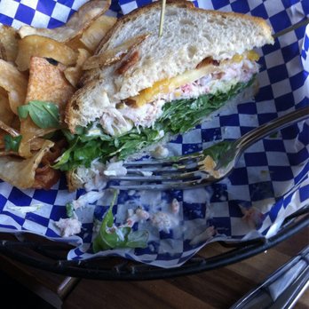 Bluewater Avalon - Crab avocado BLT and chips - Seafood Near Me - Avalon, California