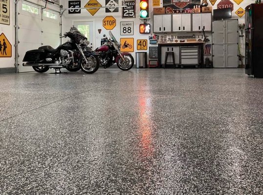 Epoxy Flooring - Epoxy is a very safe coating for your hard floors. It's slip resistant, shock resistant, and less abrasive than concrete and other types of industrial flooring.
As a company we have transformed spaces with epoxy flooring from; grow opps, Empower Field at Mile High concessions areas, water treatment plants, garage floors, basements, bathrooms, basically anywhere concrete is a floor choice. Epoxy Flooring - Epoxy is a very safe coating for your hard floors. It's slip resistant, shock resistant, and less abrasive than concrete and other types of industrial flooring.
As a company we have transformed spaces with epoxy flooring from; grow opps, Empower Field at Mile High concessions areas, water treatment plants, garage floors, basements, bathrooms, basically anywhere concrete is a floor choice.