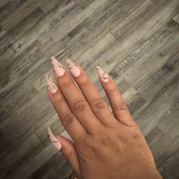 Chrome bangle Acrylic Nails Chrome bangle Acrylic Nails
