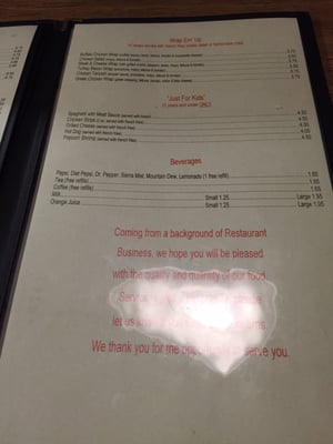 Menu photo 8 Stuart Family Restaurant Stuart, VA