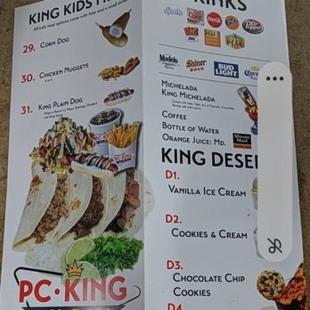 PC King - Menu - Coffee & Tea Near Me - Corpus Christi, Texas PC King - Menu - Coffee & Tea Near Me - Corpus Christi, Texas