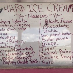 1 Scoop - The hard ice cream on the day we were there.