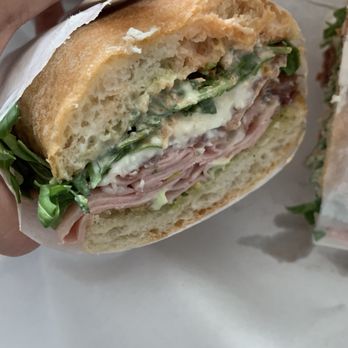 Butchers Nook - Mortadella & Burrata sandwich with pesto - Delis Near Me - Mount Dora, Florida