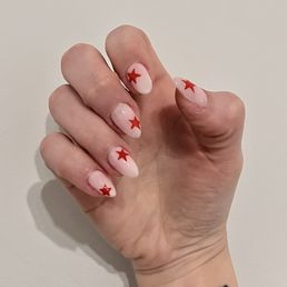 Gel X Extensions with nail art