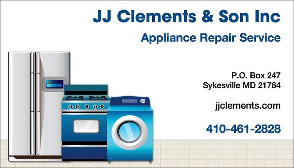 JJ CLEMENTS & SON Updated October 2024 Sykesville, Maryland Appliances & Repair Phone