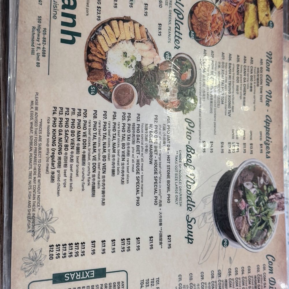 Linh Anh - Menu pic #2 - Vietnamese Near Me - Unionville, Ontario