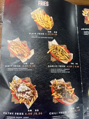 Menu photo 5 Dirt Dog  Las Vegas, NV