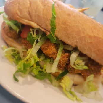 High Hat Cafe - Shrimp remoulade poboy - Southern Near Me - New Orleans, Louisiana High Hat Cafe - Shrimp remoulade poboy - Southern Near Me - New Orleans, Louisiana
