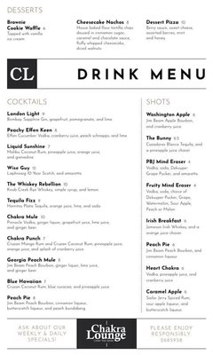 Menu photo 2 Chakra Lounge Salt Lake City, UT
