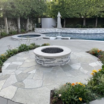 Sunset Designers & Builders - Added fire pit and stonescape. - Pool & Hot Tub Service Near Me - Los Alamitos, California Sunset Designers & Builders - Added fire pit and stonescape. - Pool & Hot Tub Service Near Me - Los Alamitos, California