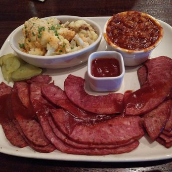 Jack Stack Barbecue - Freight House - Sausage, cauliflower, and smoked beans. NOM. - Barbeque Near Me - Kansas City, Missouri
