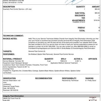 Integrity Pest Elimination - Pest Control Near Me - Temecula, California