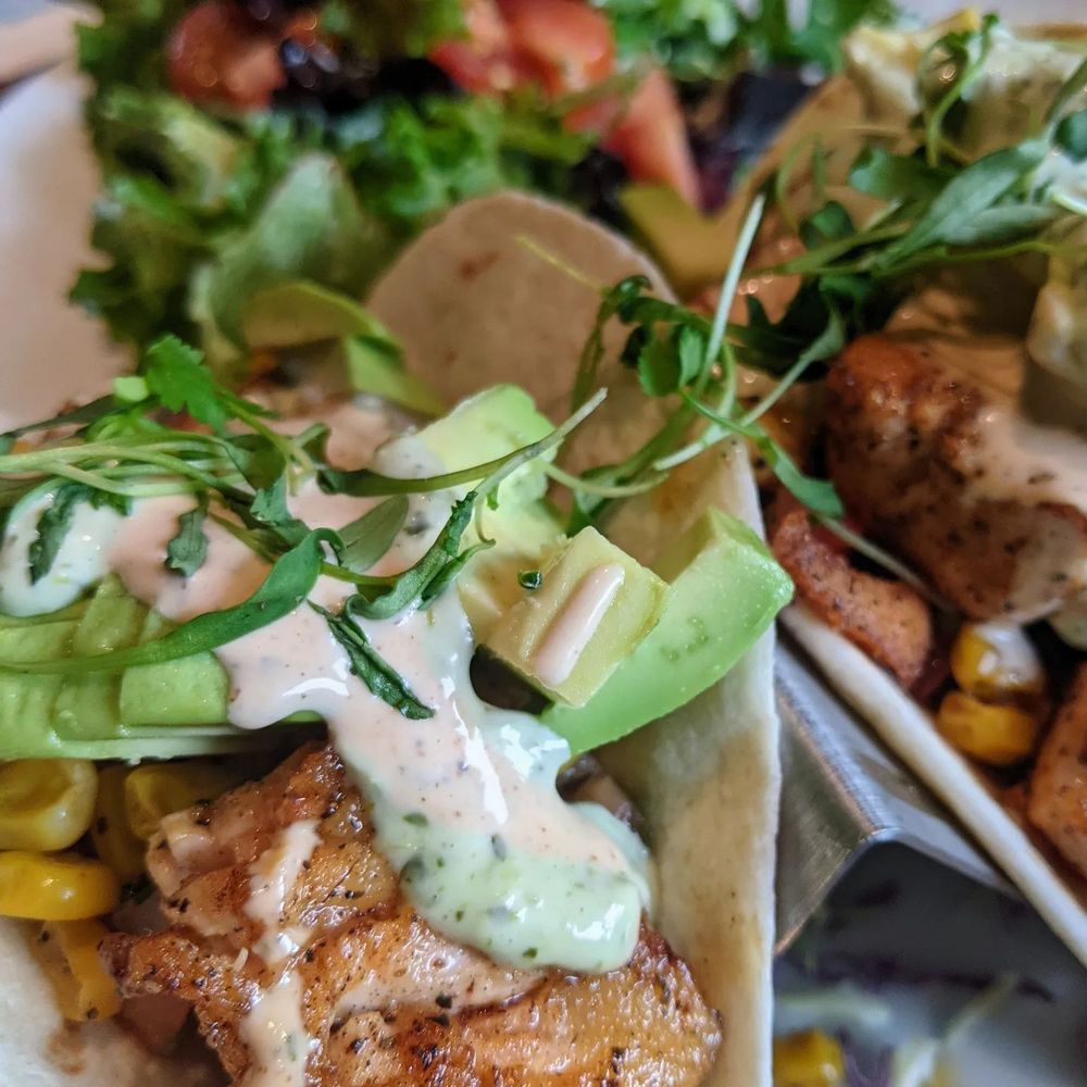 FishBar - Salmon and avocado tacos - Seafood Near Me - Manhattan Beach, California FishBar - Salmon and avocado tacos - Seafood Near Me - Manhattan Beach, California