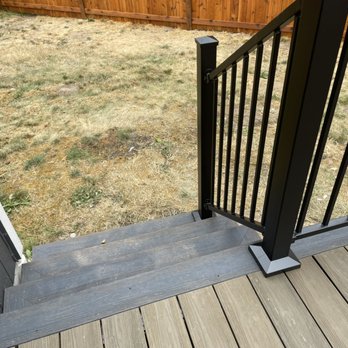 Black Diamond Construction - Eva-Last Carbonized Osage steps and outline of deck. - Decks & Railing Near Me - Olympia, Washington