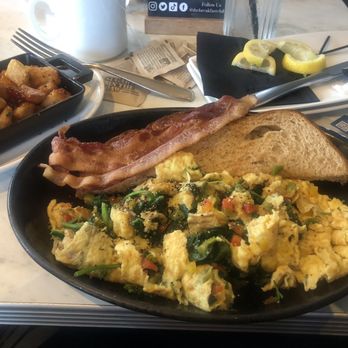 The Breakfast Club - Club omelette with side of bacon, potatoes and toast. - Breakfast & Brunch Near Me - Silver Spring, Maryland The Breakfast Club - Club omelette with side of bacon, potatoes and toast. - Breakfast & Brunch Near Me - Silver Spring, Maryland