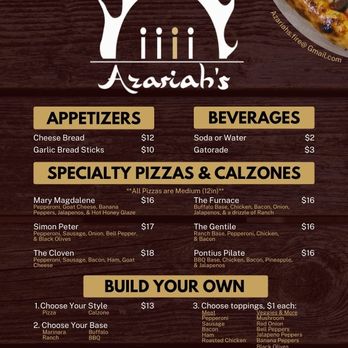 Azariah's Woodfired Pizza - Pizza Near Me - Brandon, Mississippi Azariah's Woodfired Pizza - Pizza Near Me - Brandon, Mississippi