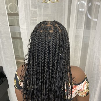 Boss Up Braiding - Medium Knotless braids with Goddess - Hair Stylists Near Me - Orlando, Florida