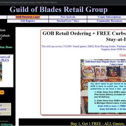 Guild of Blades - This is the store's website at the time of sale.