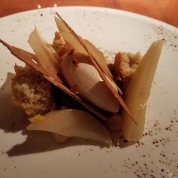 Madera - Poached pear. - New American Near Me - Menlo Park, California