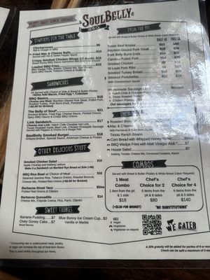 Menu photo 1 Soulbelly BBQ Las Vegas, NV Menu photo 1 Soulbelly BBQ Las Vegas, NV