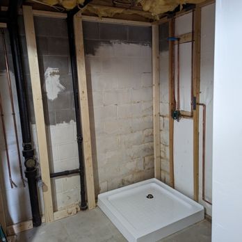 Koneck Contracting - Basement bathroom addition in progress. - General Contractors Near Me Koneck Contracting - Basement bathroom addition in progress. - General Contractors Near Me