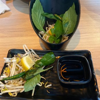 Miss Saigon - Condiments in cute containers! - Vietnamese Near Me - Edmonton, Alberta