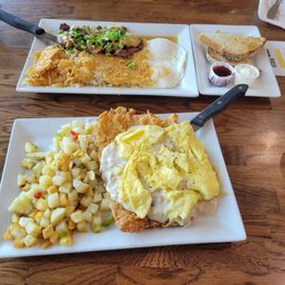 Steak n eggs Chicken fried steak Steak n eggs Chicken fried steak