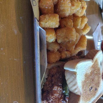 Gold Feather - Crispy chicken with a side of totts - Beer Bar Near Me - San Antonio, Texas