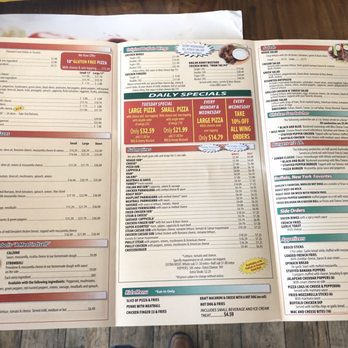 Casa Di Pizza - Menu is big - Chicken Wings Near Me - Bradenton, Florida