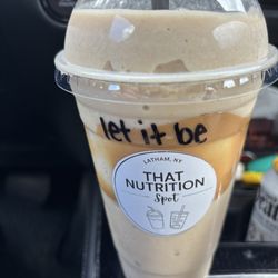 That Nutrition Spot - Peanut butter banana shake with protein, yum!