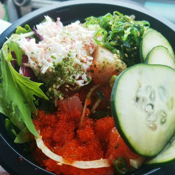 Poke King - Everything was really great! I got a brown rice and mixed greens base with tuna, salmon, and yellowtail with ponzu. - Poke Near Me - Reno, Nevada