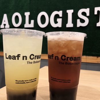 Leaf N Cream - Build Your Own Lemonade Drink with Guava, Passion Fruit and Mango. By ild Your Own Drink with Black Tea and Peach. - Bubble Tea Near Me - Tustin, California Leaf N Cream - Build Your Own Lemonade Drink with Guava, Passion Fruit and Mango. By ild Your Own Drink with Black Tea and Peach. - Bubble Tea Near Me - Tustin, California