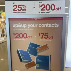 Target Optical - We do contacts!