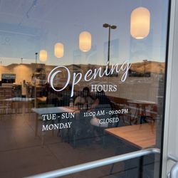 Tofu House - 8/20/24 Business hours