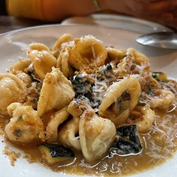 Bistro la Franquette - a plate of pasta with spinach and cheese - Bistros Near Me - Westmount, Quebec
