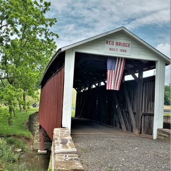 Red Covered Bridge - Red Covered Bridge I - Landmarks & Historical Buildings Near Me - Liverpool Township, Pennsylvania Red Covered Bridge - Red Covered Bridge I - Landmarks & Historical Buildings Near Me - Liverpool Township, Pennsylvania