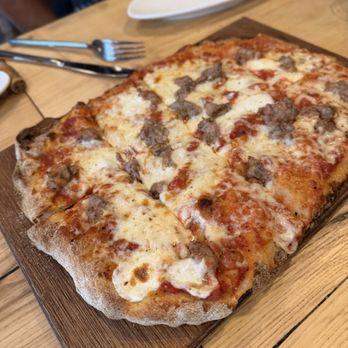 Mercato Roman Pizza - Sausage pinsa - Italian Near Me - Westwood, New Jersey Mercato Roman Pizza - Sausage pinsa - Italian Near Me - Westwood, New Jersey