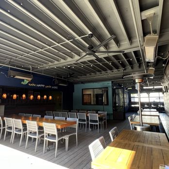 Green Cheek Beer Co. - Indoor/outdoor seating. There's a bar past the tables - Breweries Near Me - Oceanside, California