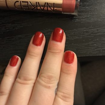 Bartram Nails - Perfect color for Christmas and clean nails! Awesome job. - Nail Salons Near Me - Jacksonville, Florida