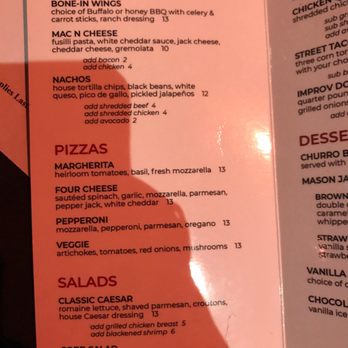 Pittsburgh Improv - Menu - Comedy Clubs Near Me - Homestead, Pennsylvania