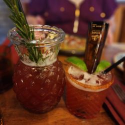 Checking in. Great drinks!