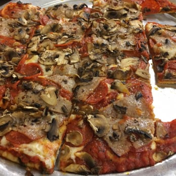 Rubino's Pizza - Sausage, mushroom & pepperoni - Pizza Near Me - Columbus, Ohio Rubino's Pizza - Sausage, mushroom & pepperoni - Pizza Near Me - Columbus, Ohio