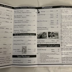 Spa De Beauté - Menu