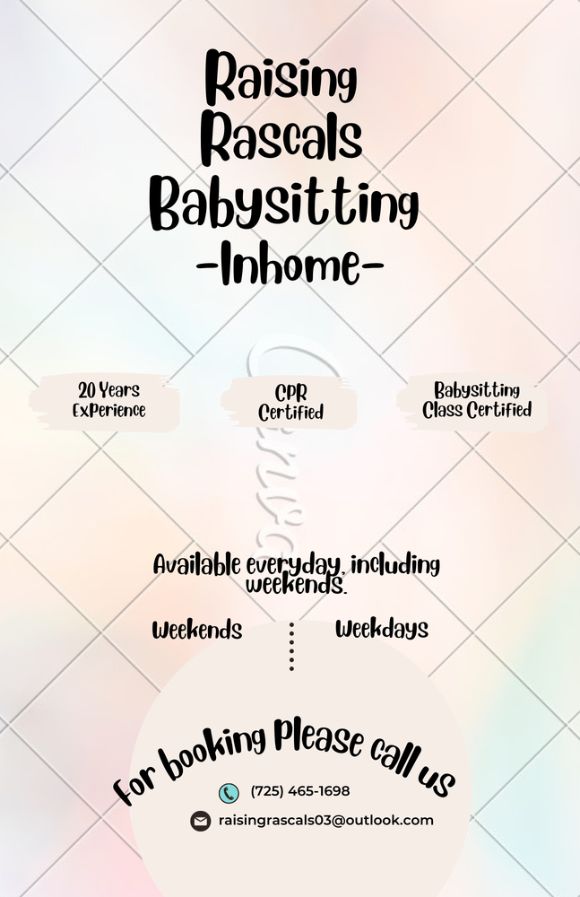 Raising Rascals Inhome daycare - childcare center in North Las Vegas, NV