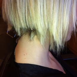 Jagged hair cut Jagged hair cut